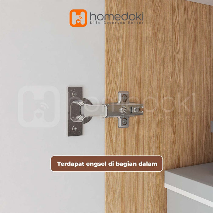 Homedoki Lemari Pakaian Besar/Lemari Pakaian/Lemari Baju/Lemari Baju Minimalis/Lemari Pakaian Estetik/Lemari Baju Aesthetic