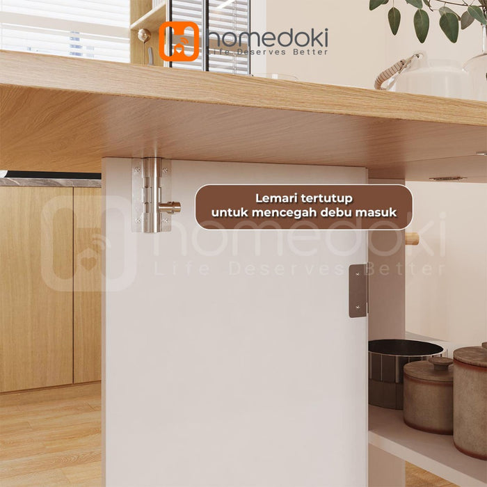 Homedoki Meja Makan Lipat / Meja Makan / Meja Lipat / Meja Makan Kayu / Meja Lipat Sederhana