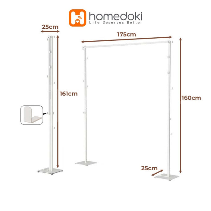 Homedoki Rak Baju/Stand Hanger/Rak Gantungan Baju Besi/Rak Baju Lipat/Rak Baju Gantung
