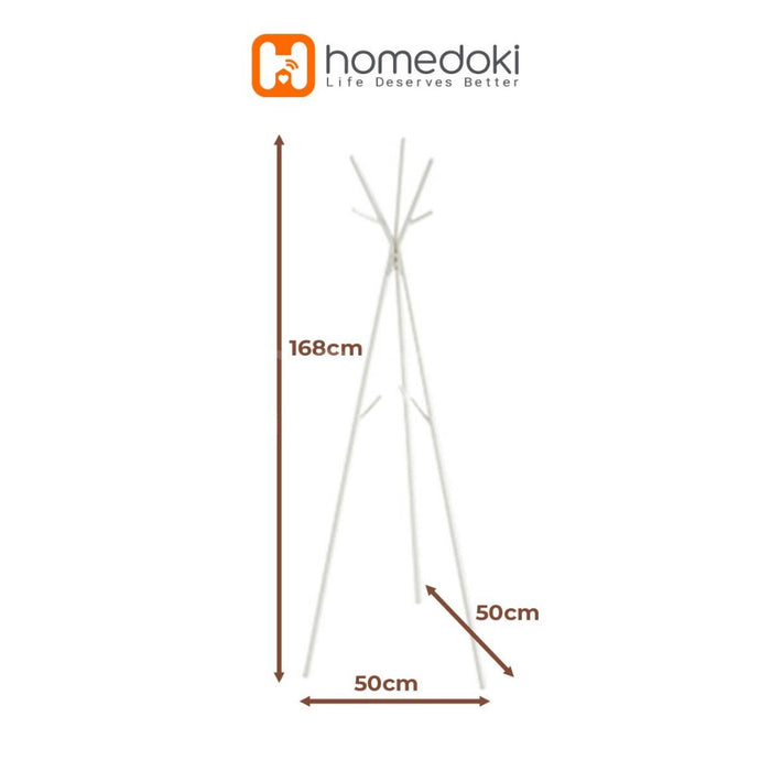 Homedoki Gantungan Baju Berdiri/Hanger Baju Aesthetic/Rak Gantungan Baju/Rak mantel jamur