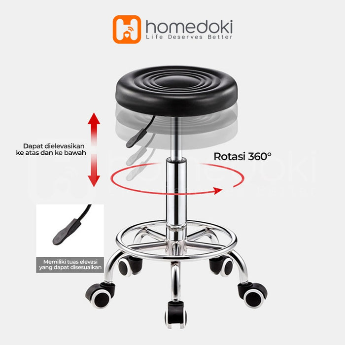 Homedoki Kursi Salon / Kursi Aesthetic / Kursi Kantor / Kursi Kerja / Kursi Hidrolik / Kursi Belajar Empuk