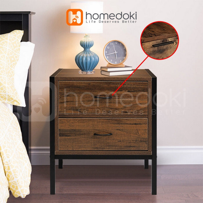 Homedoki Meja Nakas Kecil / Meja Nakas Minimalis / Meja Sudut / Meja Samping Tempat Tidur