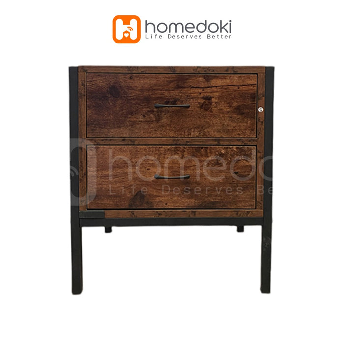 Homedoki Meja Nakas Kecil / Meja Nakas Minimalis / Meja Sudut / Meja Samping Tempat Tidur