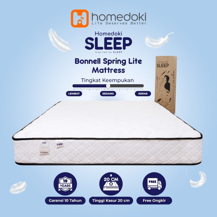 Homedoki Bonnell Spring / Kasur Spring Bed / Kasur Box / Tebal 20cm / Spring Bed 180x200