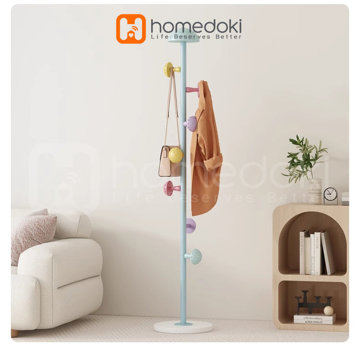 Homedoki Gantungan Baju Berdiri/Hanger Baju Aesthetic/Rak Gantungan Baju/Rak mantel jamur