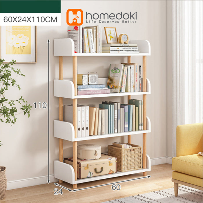 Homedoki Rak Buku Kayu Minimalis HD090