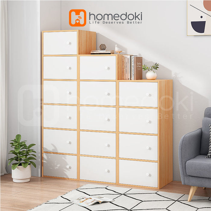 Homedoki Kabinet Penyimpanan Kayu HD038