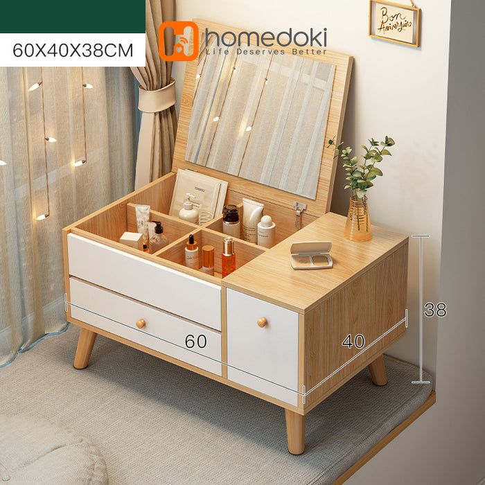 Homedoki Meja Rias Cermin Lantai HD080