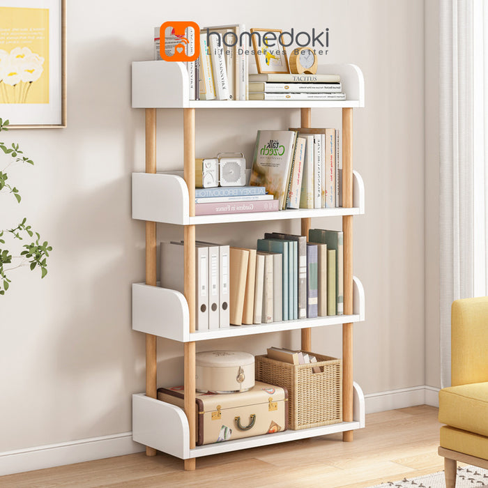 Homedoki Rak Buku Kayu Minimalis HD090