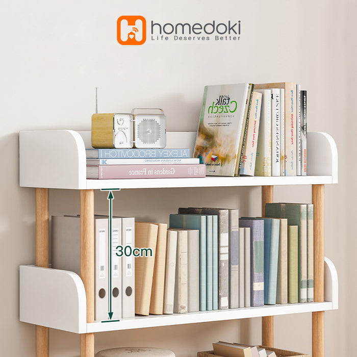 Homedoki Rak Buku Kayu Minimalis HD090