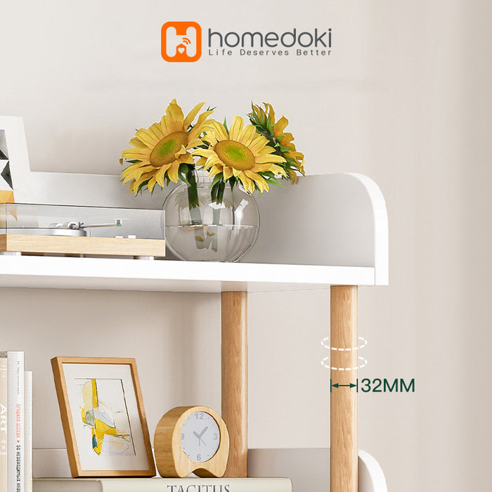 Homedoki Rak Buku Kayu Minimalis HD090