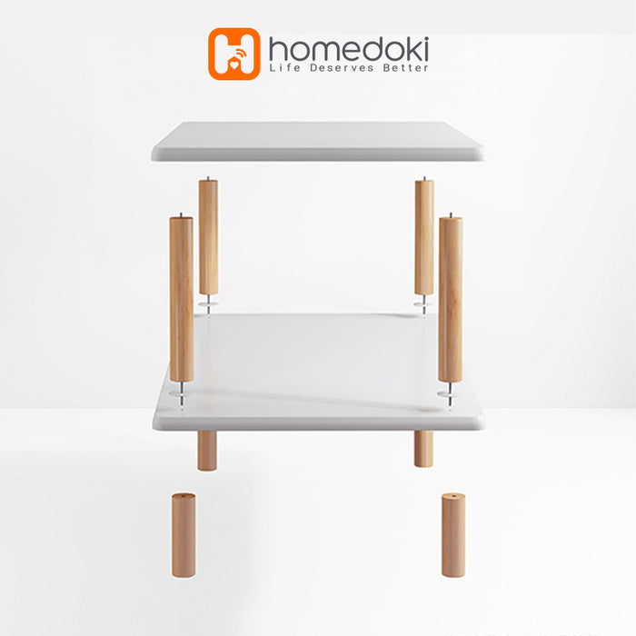 Homedoki Rak Buku Kayu Minimalis HD090