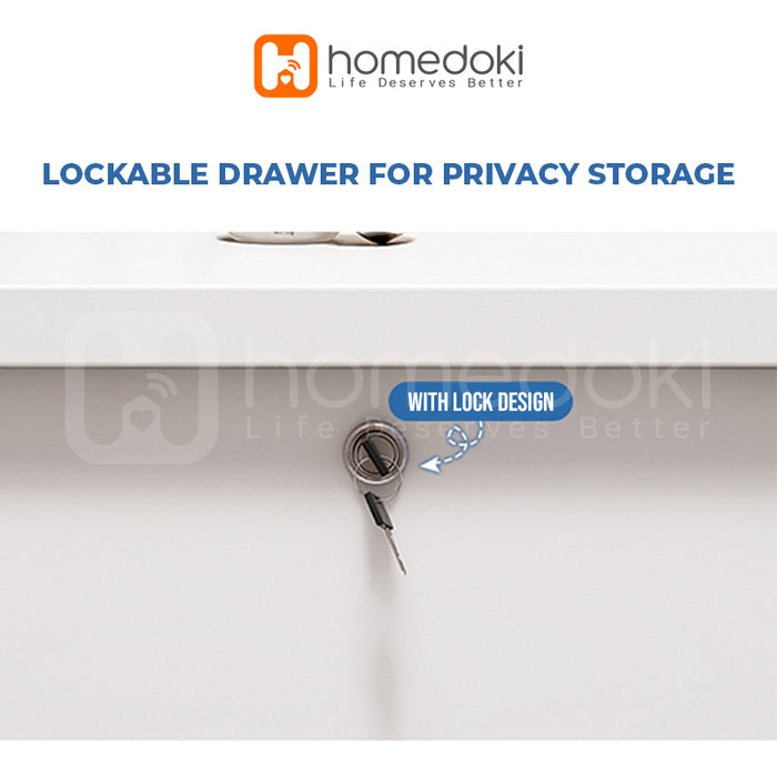 Homedoki Meja Rias Lampu LED Minimalis HD104 - PUTIH