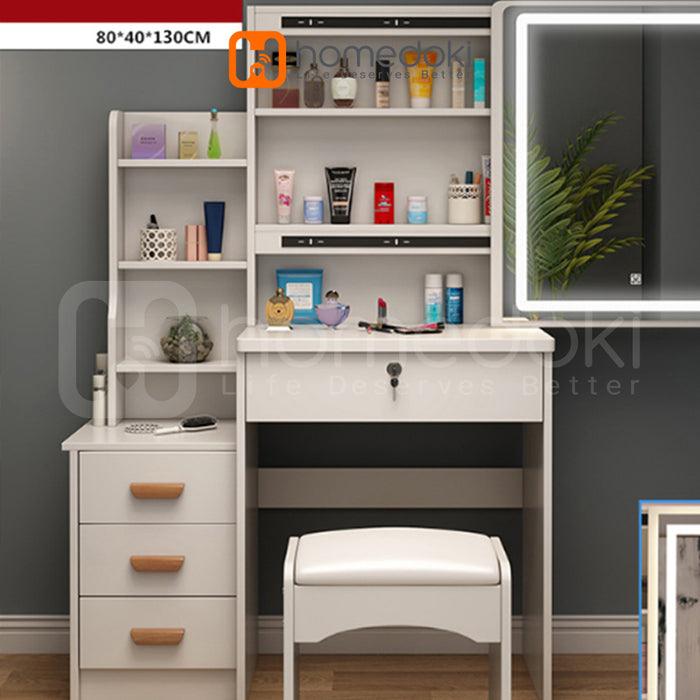 Homedoki Meja Rias Lampu LED Minimalis HD104 - PUTIH