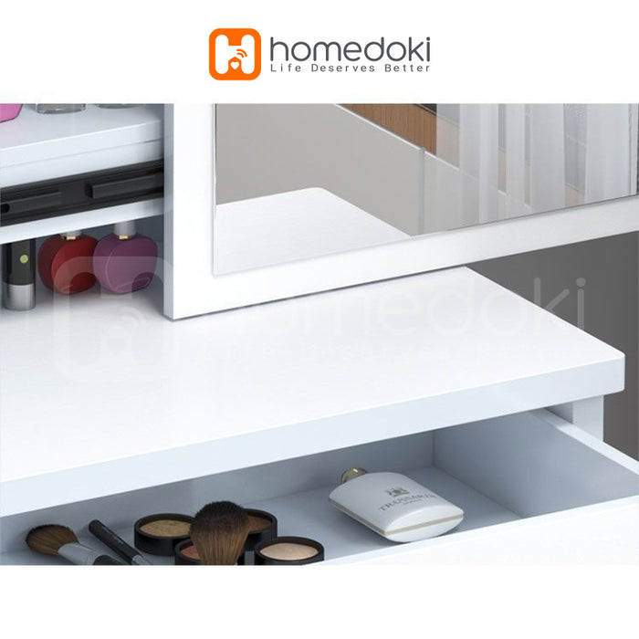 Homedoki Meja Rias Lampu LED Minimalis HD104 - PUTIH