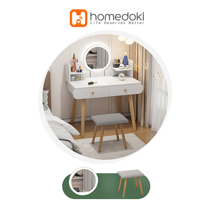Homedoki Meja Rias Modern HD058 - PUTIH