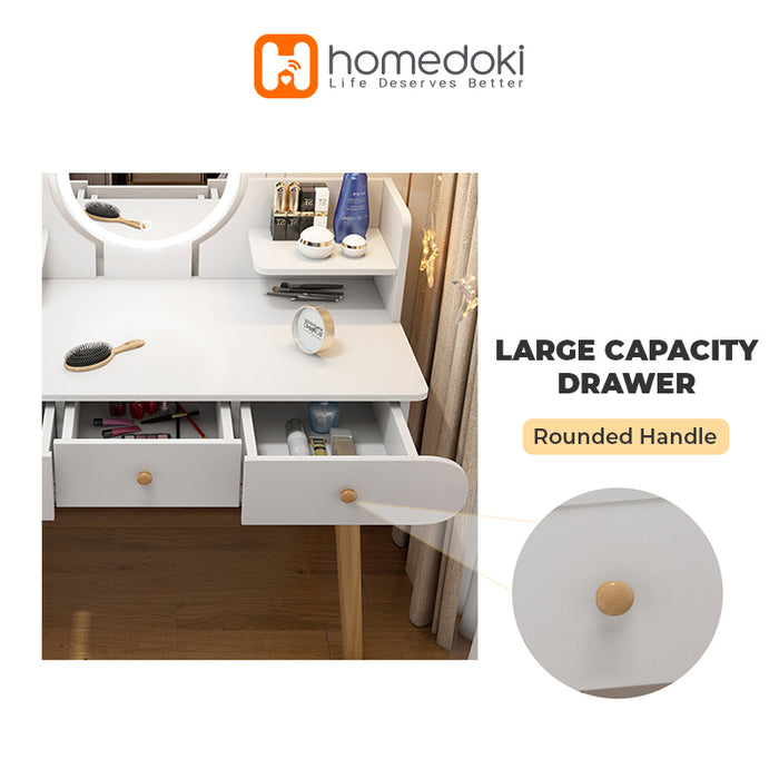 Homedoki Meja Rias Modern HD058 - PUTIH