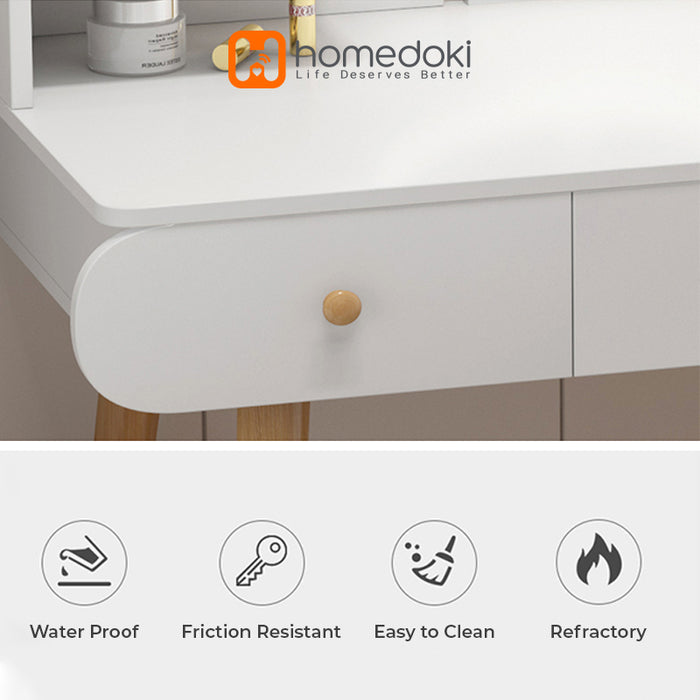 Homedoki Meja Rias Modern HD058 - PUTIH