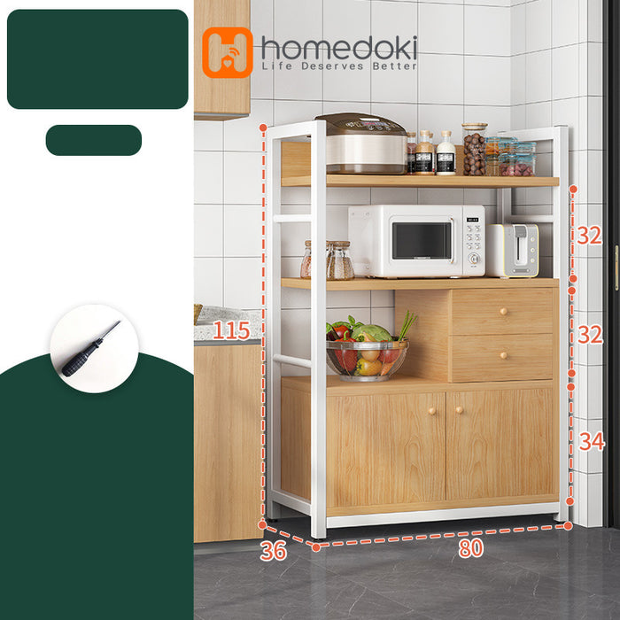 Homedoki Rak Dapur Penyimpanan Microwave HD019