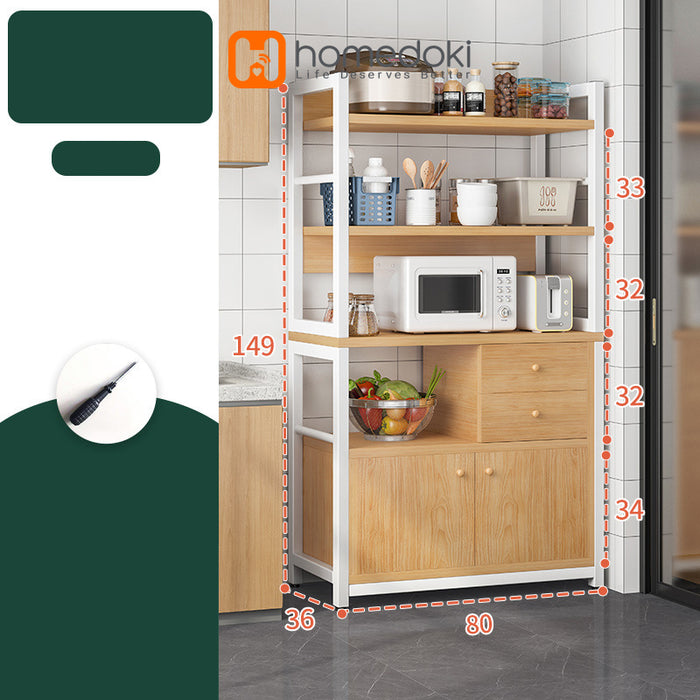 Homedoki Rak Dapur Penyimpanan Microwave HD019