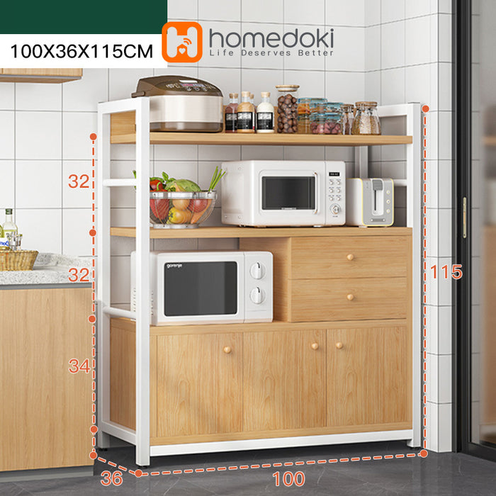 Homedoki Rak Dapur Penyimpanan Microwave HD019