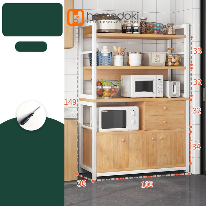 Homedoki Rak Dapur Penyimpanan Microwave HD019