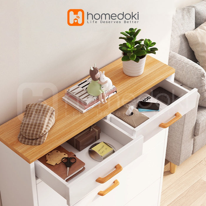 Homedoki Rak Sepatu / Lemari Sepatu Kayu /  Lemari Kabinet Kayu Minimalis / Rak Sepatu Kayu / Rak Sepatu Minimalis / Shoes Cabinet