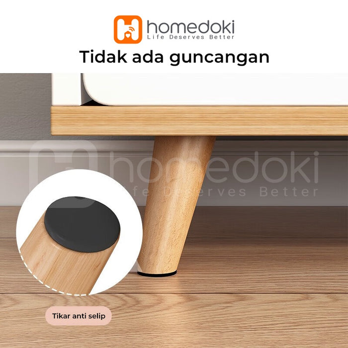 Homedoki Meja Tv / Rak Tv / Lemari Tv / Meja Tv Minimalis Modern / Meja Tv Kayu Murah