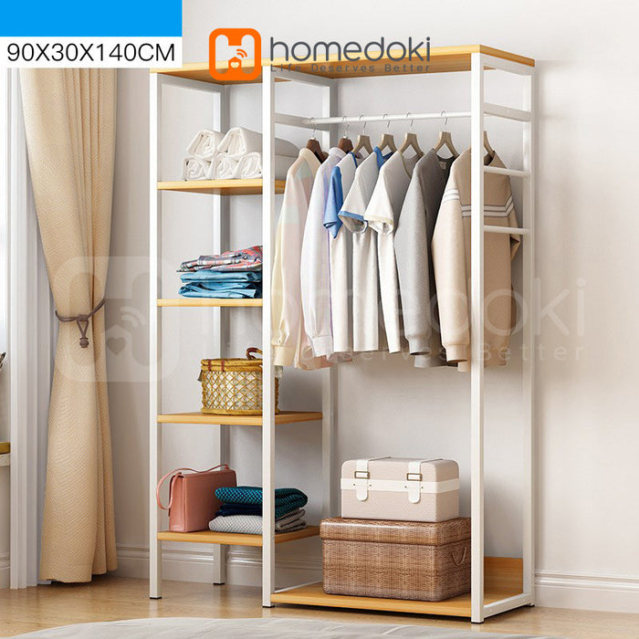 Homedoki Rak Baju Gantung / Stand Hanger / Rak Baju / Rak Pakaian / Rak Gantung Baju Kayu