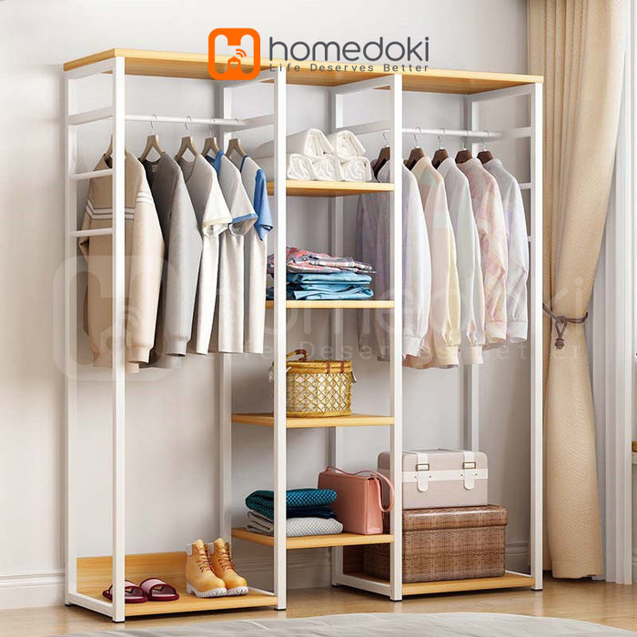 Homedoki Rak Baju Gantung / Stand Hanger / Rak Baju / Rak Pakaian / Rak Gantung Baju Kayu