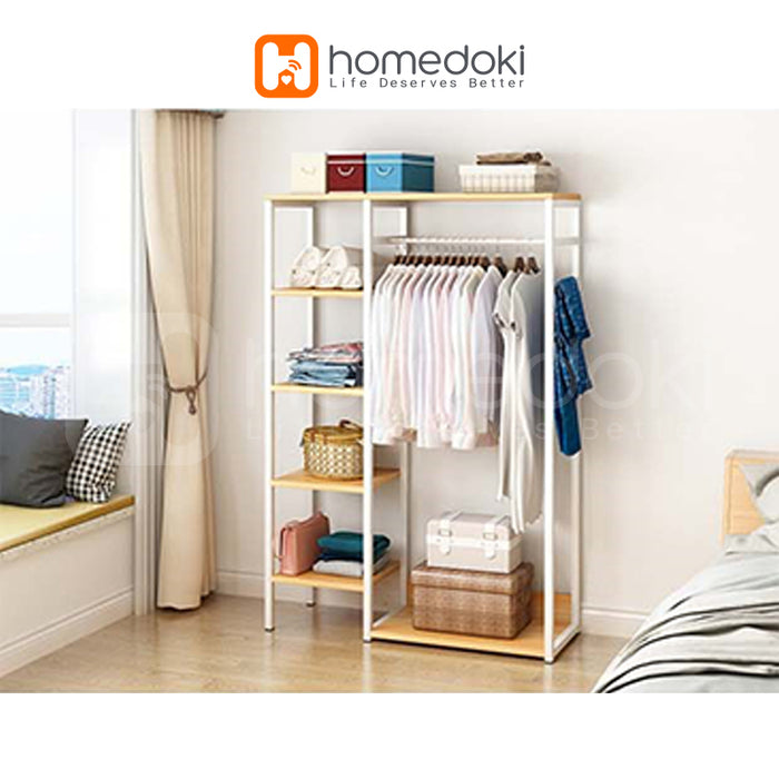Homedoki Rak Baju Gantung / Stand Hanger / Rak Baju / Rak Pakaian / Rak Gantung Baju Kayu