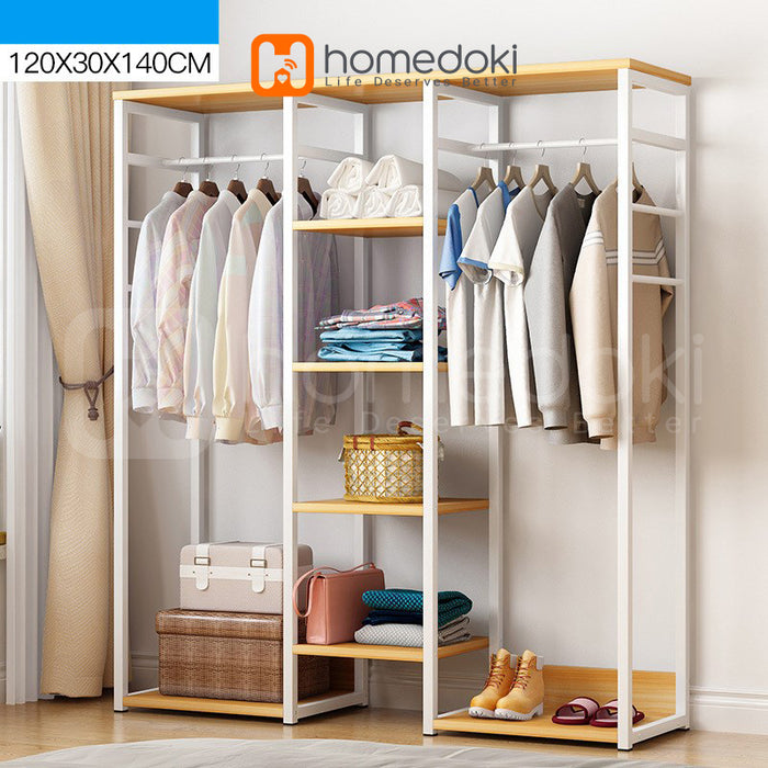Homedoki Rak Baju Gantung / Stand Hanger / Rak Baju / Rak Pakaian / Rak Gantung Baju Kayu