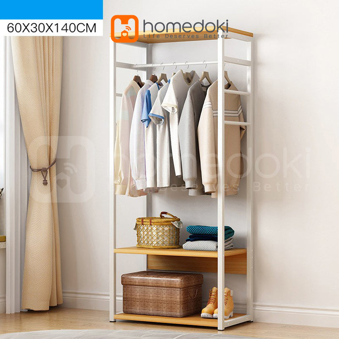 Homedoki Rak Baju Gantung / Stand Hanger / Rak Baju / Rak Pakaian / Rak Gantung Baju Kayu