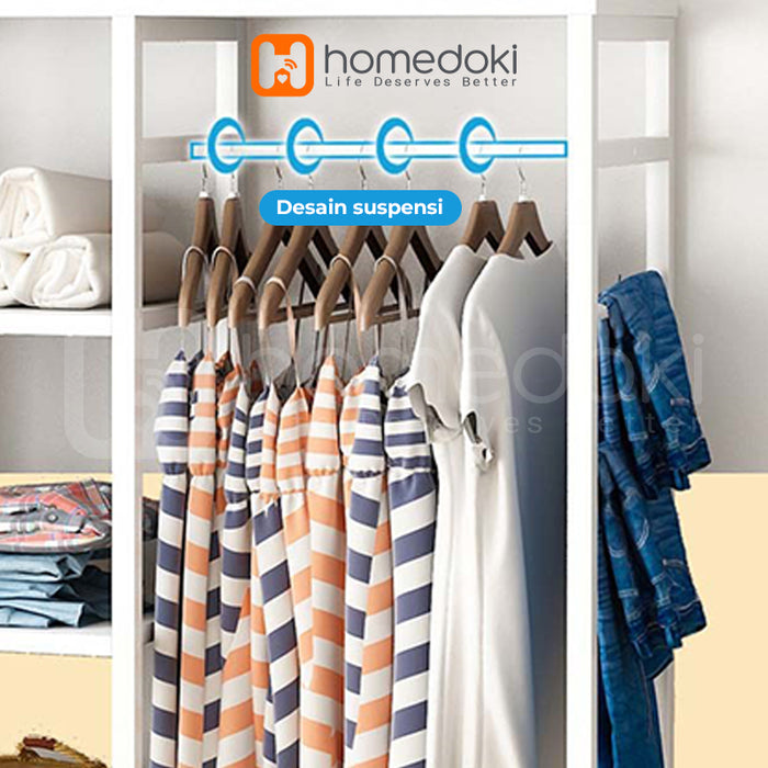 Homedoki Rak Baju Gantung / Stand Hanger / Rak Baju / Rak Pakaian / Rak Gantung Baju Kayu