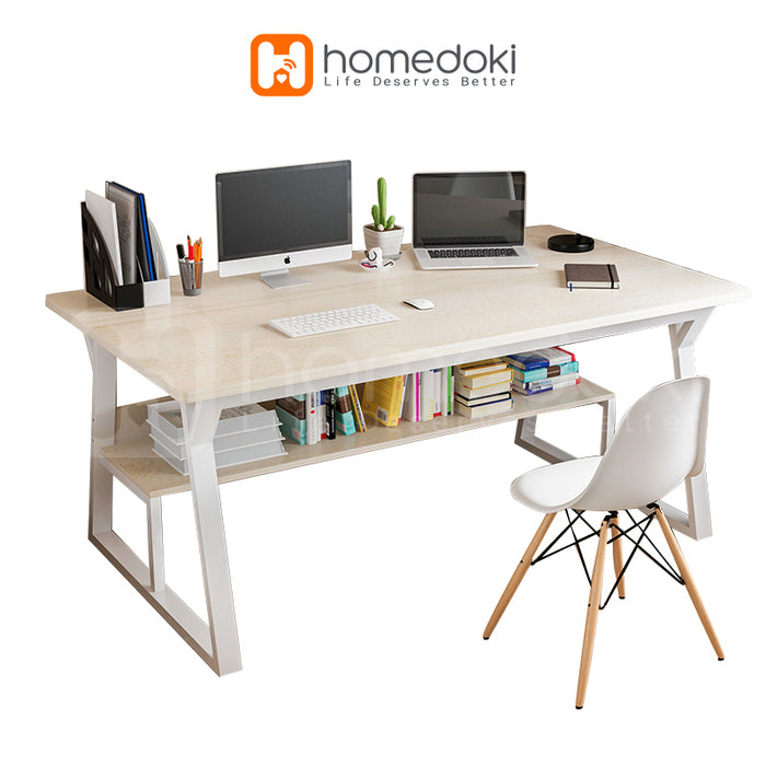 Homedoki Meja Belajar / Meja komputer / Meja Kerja / Meja Belajar Minimalis Kayu / Meja Kerja Murah / Meja Belajar Anak
