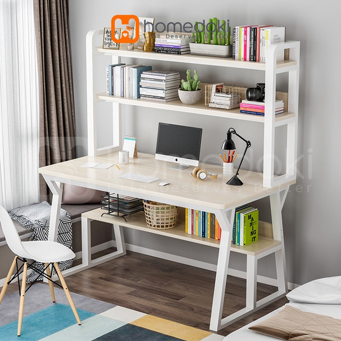 Homedoki Meja Belajar / Meja komputer / Meja Kerja / Meja Belajar Minimalis Kayu / Meja Kerja Murah / Meja Belajar Anak