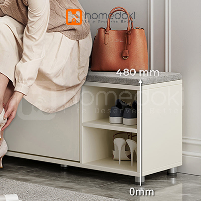 Homedoki Lemari Sepatu Kayu / Rak Sepatu / Lemari Kabinet Kayu Minimalis / Rak Sepatu Minimalis / Shoes Cabinet