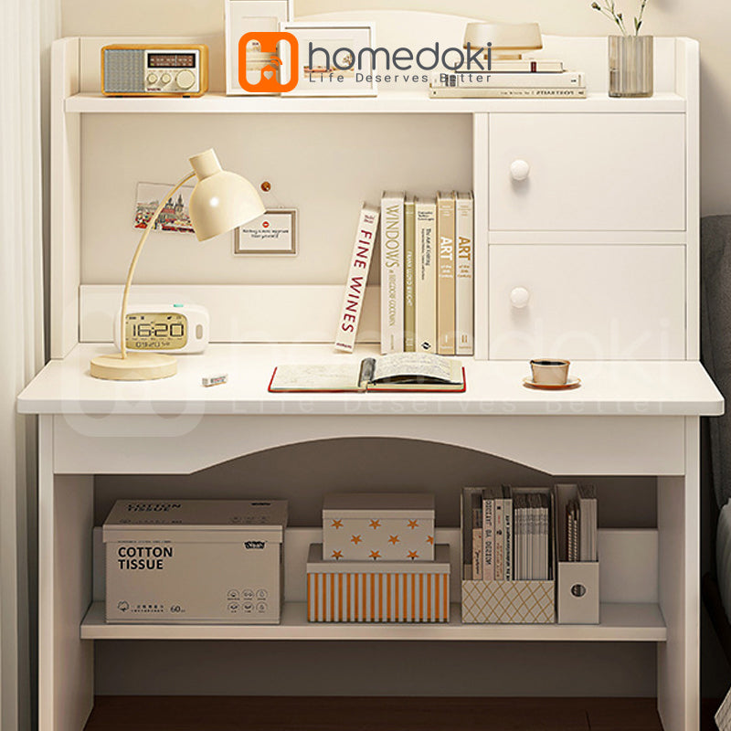 Homedoki Meja Belajar / Meja Kantor / Meja Rias Minimalis / Meja Rias Aesthetic / Meja Rias Putih