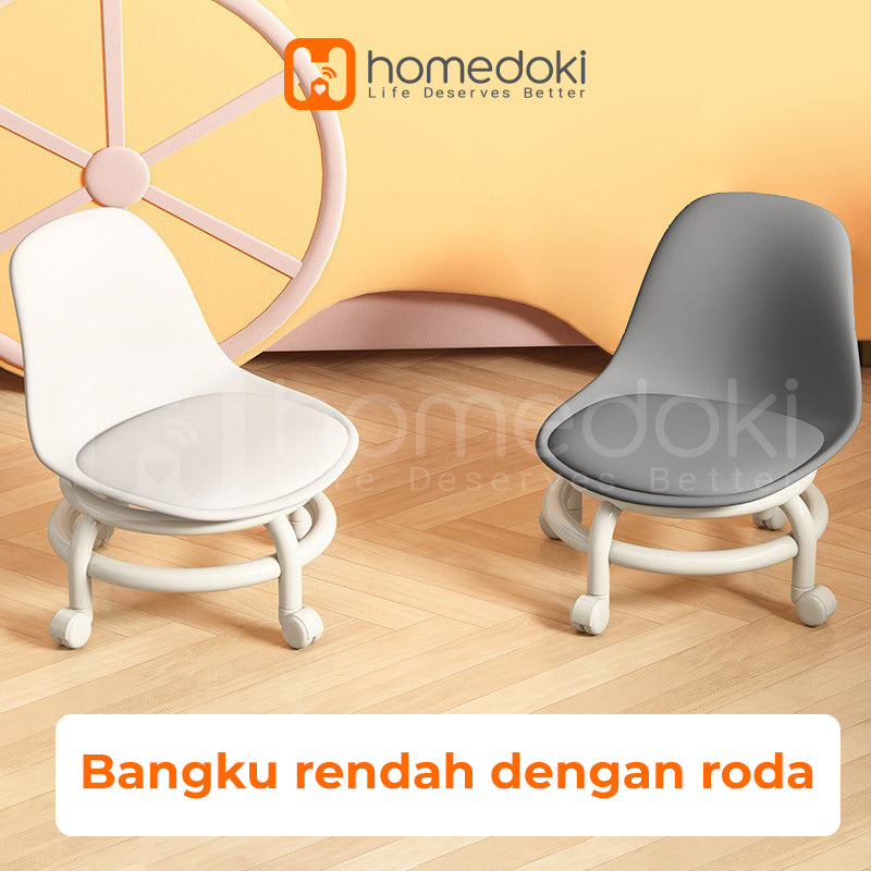 Homedoki Kursi Santai / Kursi Belajar / Kursi Kecil / Kursi Makan / Kursi Belajar Roda