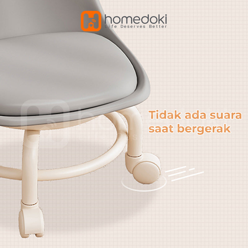 Homedoki Kursi Santai / Kursi Belajar / Kursi Kecil / Kursi Makan / Kursi Belajar Roda