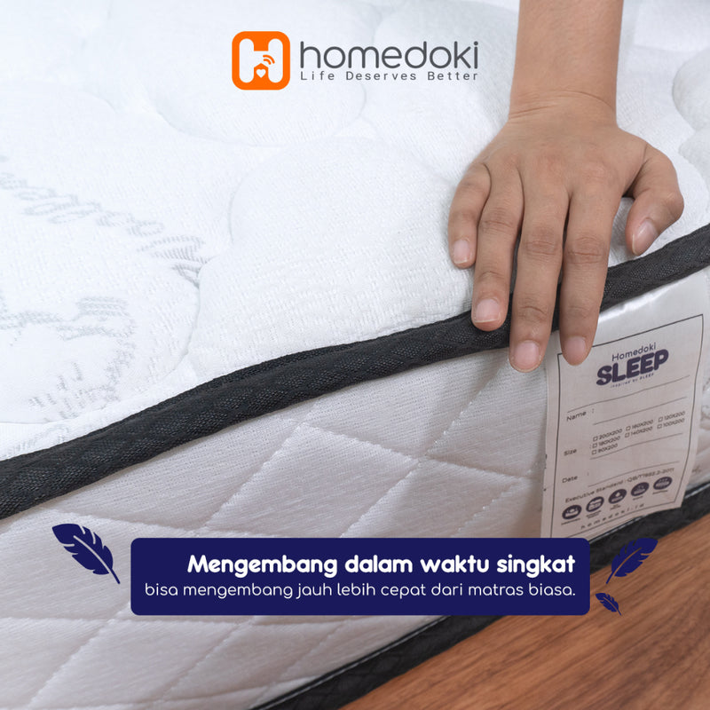 Homedoki Kasur Spring Bed / Matras Kasur / Tebal 20cm / Spring Bed 180x200