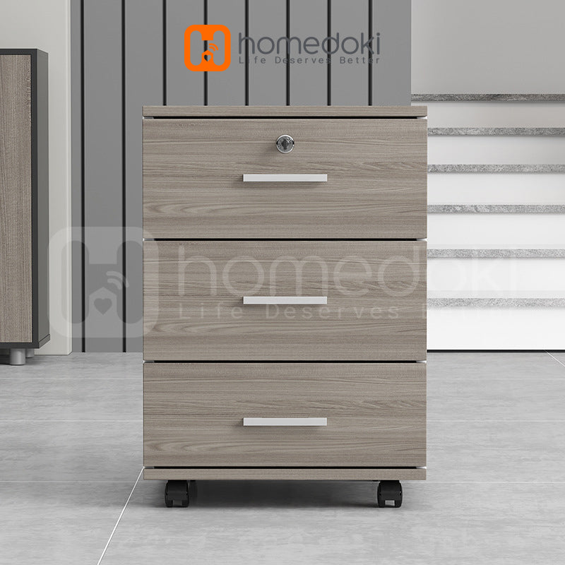 Homedoki Lemari Laci Penyimpanan / Nakas Ruang Kerja / Nakas Meja Kamar Tidur / Meja Nakas Minimalis