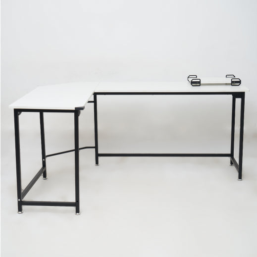 Homedoki Meja Kerja L / Meja Komputer / Meja Kantor / Meja Belajar Aesthetic / Meja Belajar