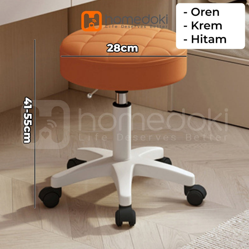 Homedoki Kursi Belajar Roda / Kursi Bar / Kursi Aesthetic / Kursi Salon / Kursi Makan