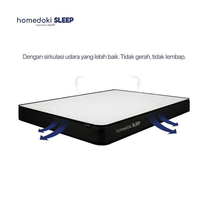 Homedoki Bonnell  / Kasur Spring Bed / Kasur Box / Tebal 20cm / Spring Bed 180x200