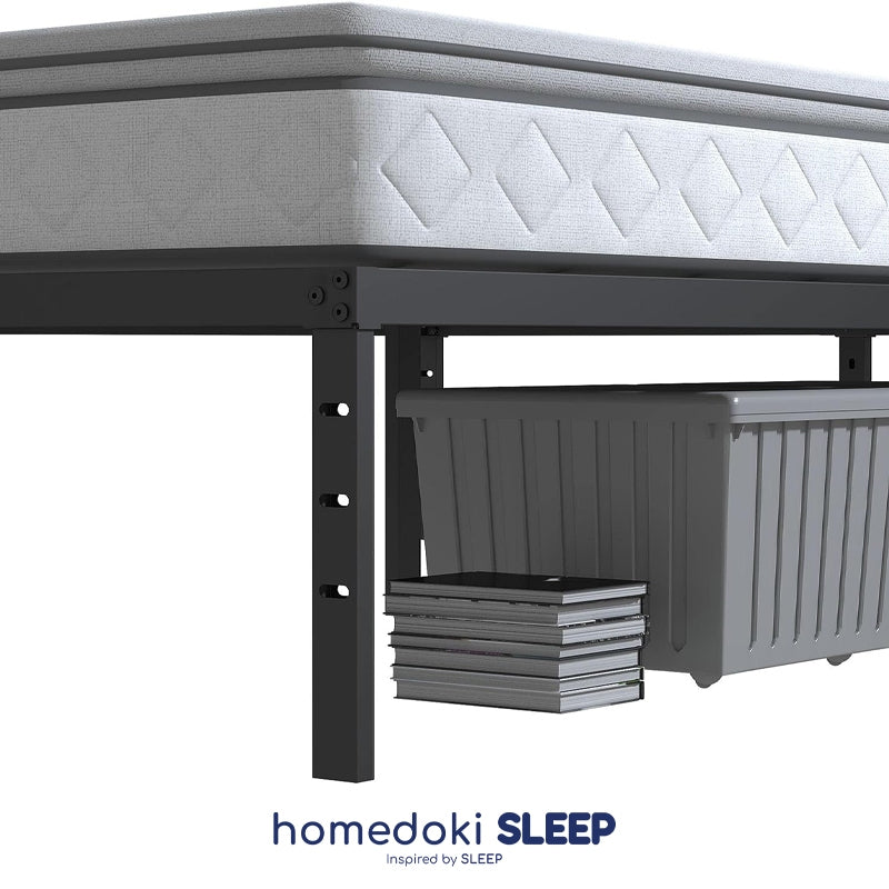 Homedoki Basicbed / Dipan Tempat Tidur / Yelena Ranjang Tidur / Divan Dipan Tempat Tidur / Kai Ranjang Besi Industrial Bed In a Box