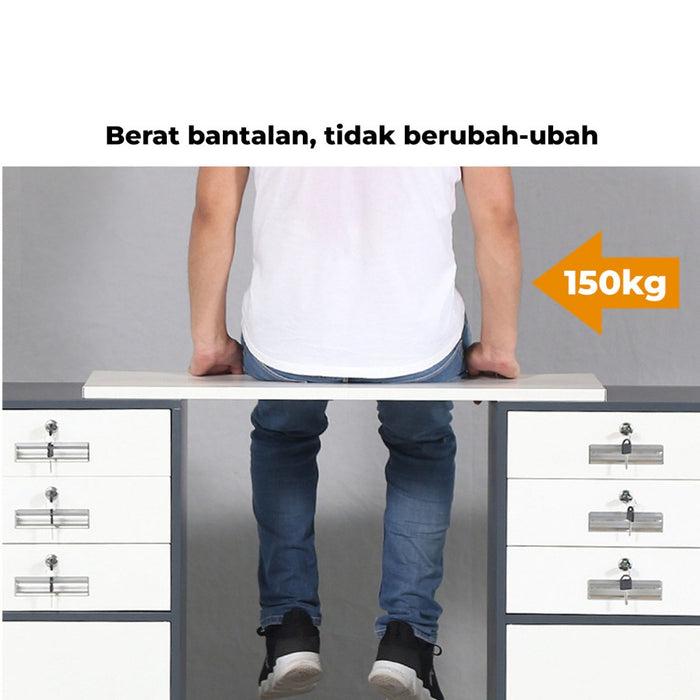 Homedoki Loker Besi Locker / Lemari Pakaian Multi Pintu / Steel Locker 9 Doors / Lemari Arsip Kantor