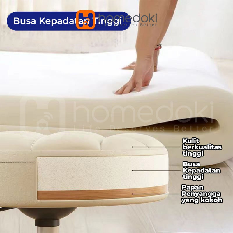 Homedoki Kursi Belajar Roda / Kursi Bar / Kursi Aesthetic / Kursi Salon / Kursi Makan