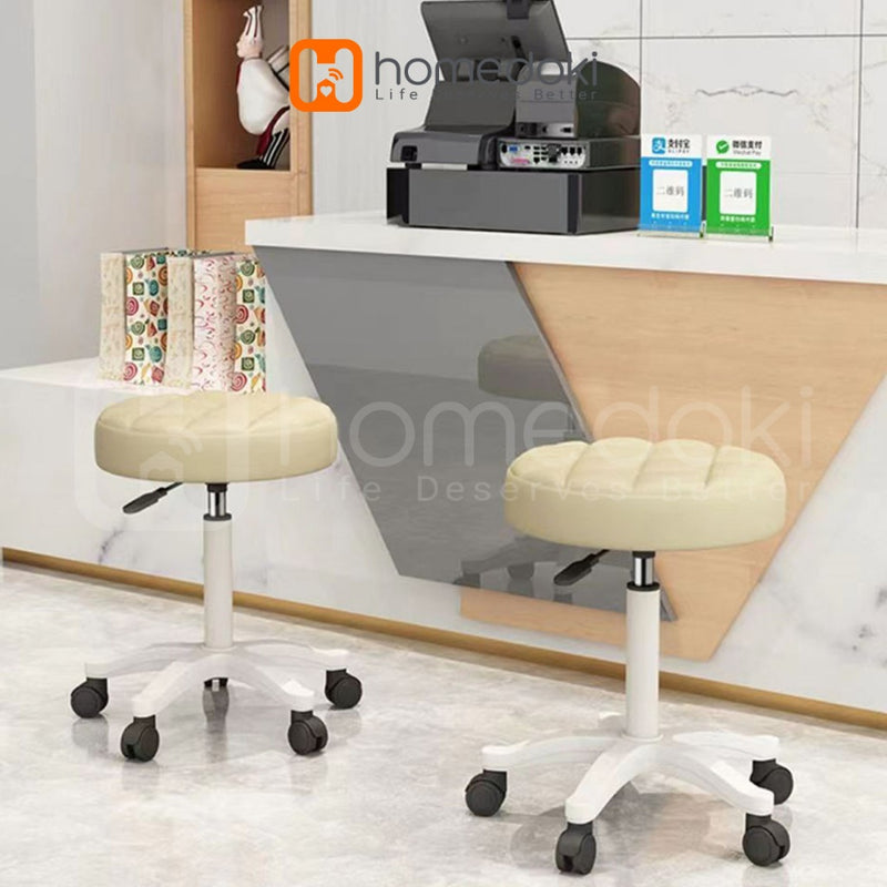 Homedoki Kursi Belajar Roda / Kursi Bar / Kursi Aesthetic / Kursi Salon / Kursi Makan