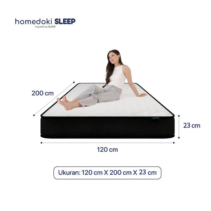 Homedoki Upgrade Original / Matras Kasur / Kasur Spring Bed / Spring Bed 180x200 / Tebal 23cm